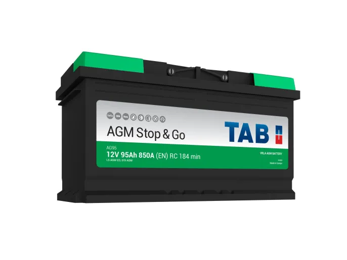 Аккумулятор TAB EcoDry Stop&Go AGM 95 R (850A, 353*175*190).