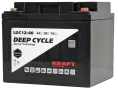 Аккумулятор KRAFT 12V-44Ah(C20) L (тяговая) M6 (197*166*170)