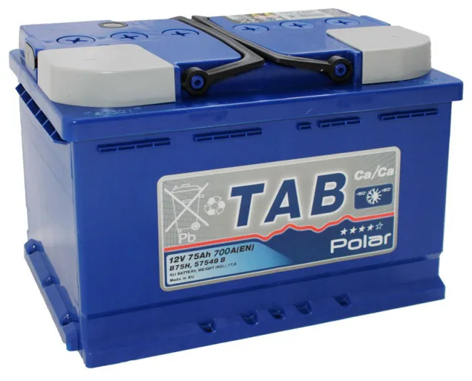 Аккумулятор TAB Polar Blue 75 R (700A, 278*175*190).