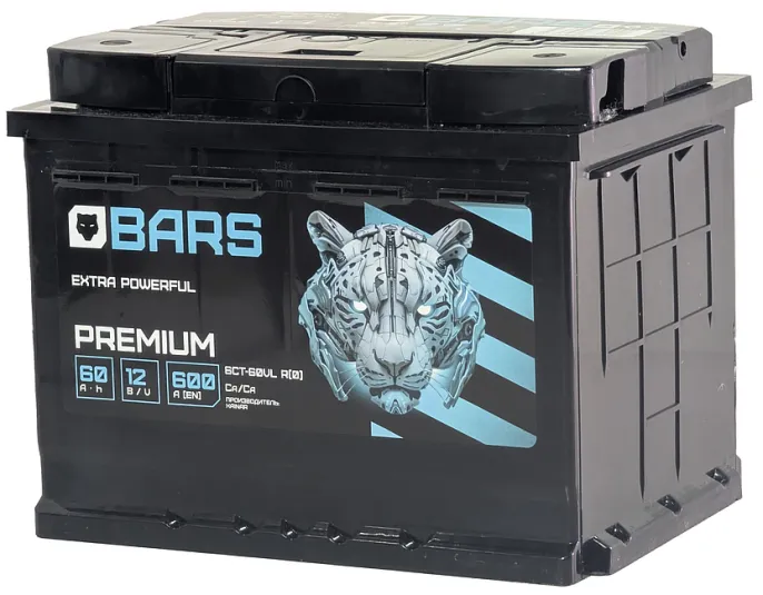 Аккумулятор BARS Premium 60 R (600A, 242*175*190)