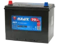 Аккумулятор HAWK Asia 70 JL (650A, 260*173*220) с бортом.