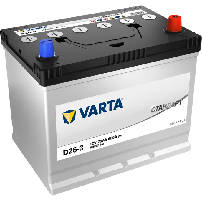 Аккумулятор VST Стандарт 75 JR (680A, 260*175*225)