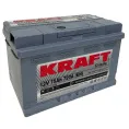 Аккумулятор KRAFT 75 R низк. (720A, 277*175*175).