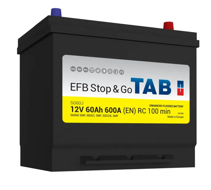 Аккумулятор TAB Stop&Go Asia EFB 60 JR (600A, 230*175*225)