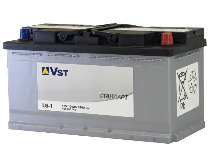 Аккумулятор VST Стандарт 100 R (820A, 353*175*190)