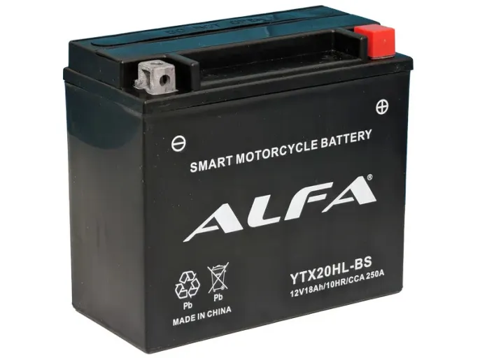Аккумулятор ALFA YTX20HL-BS 18Ah (250A 176*89*154)