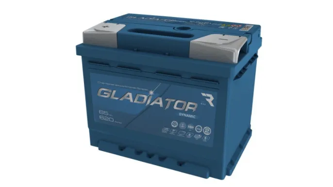 Аккумулятор GLADIATOR Dynamic 65 L (620A, 242*175*190).