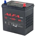 Аккумулятор ALFA Asia 40 JR (330A, 186*129*220) тонкие клеммы