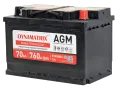 Аккумулятор DYNAMATRIX AGM 70 R (760A, 278*175*190)