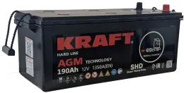KRAFT AGM 190 (3) евро +/- (1350A, 480*223*223)