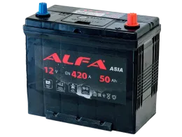 ALFA Asia 50 JR (420A, 236*129*220) тонкие клеммы с бортом