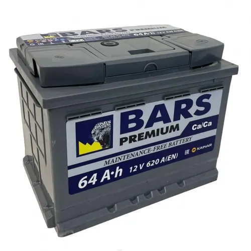 Аккумулятор BARS Premium 64 L (620A, 242*175*190)