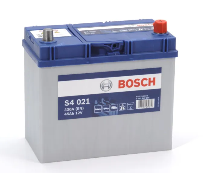 Аккумулятор Bosch S4 Asia 45 JR (330A, 238*129*227) тонкие клеммы