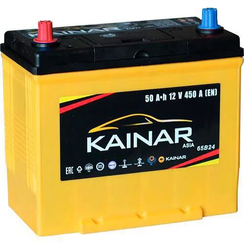 Аккумулятор Kainar Asia 50 JL (450A, 236*129*220) тонкие клеммы с бортом