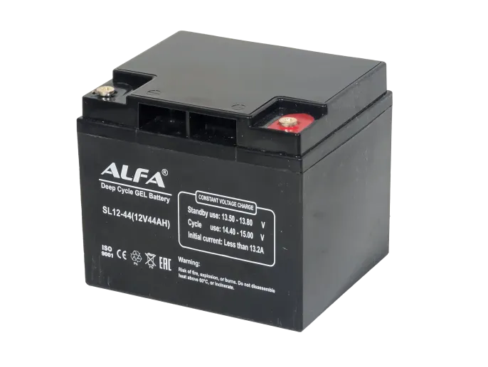 Аккумулятор ALFA 12V-44Ah(C20) L (тяговая) M6 (197*166*170)