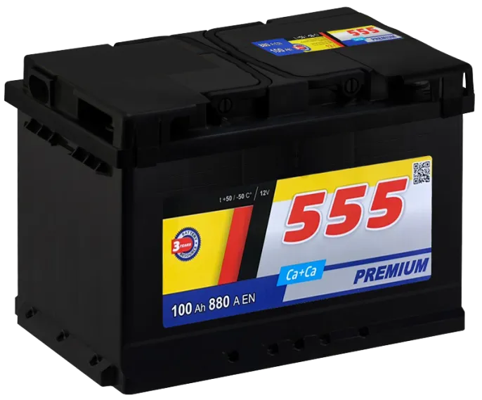 Аккумулятор 555 PREMIUM 100 R (880A, 354*175*190)