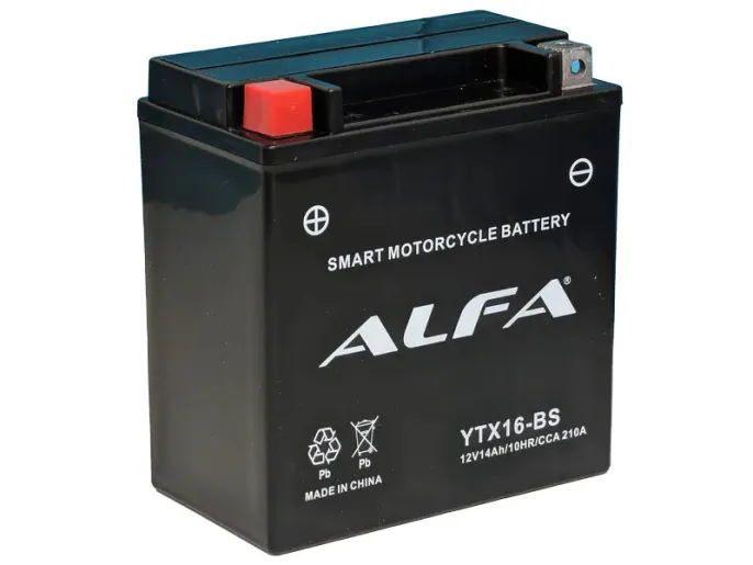 Аккумулятор ALFA YTX16-BS 14Ah (210A 150*87*161)