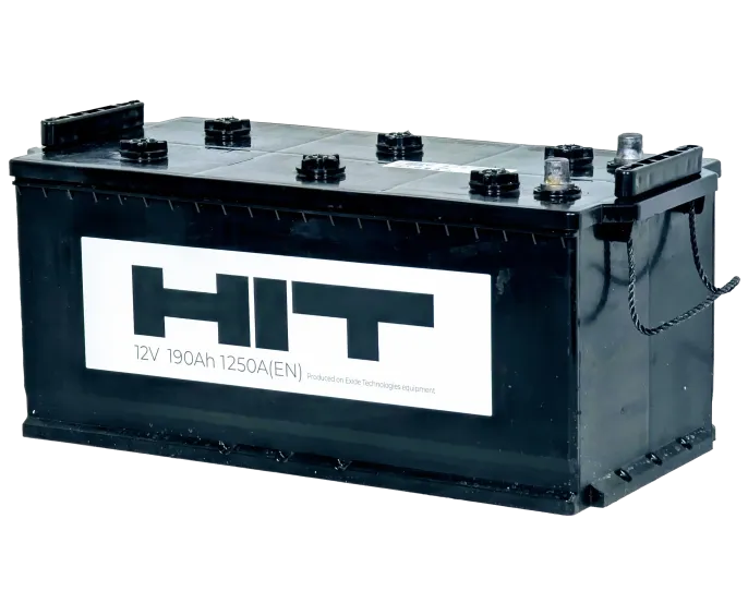 Аккумулятор HIT 190 (4) рус -/+ (1200A, 525*240*242) с бортом