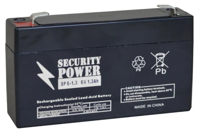 Аккумулятор Security Power 6V-1.3Ah (97*24*51)