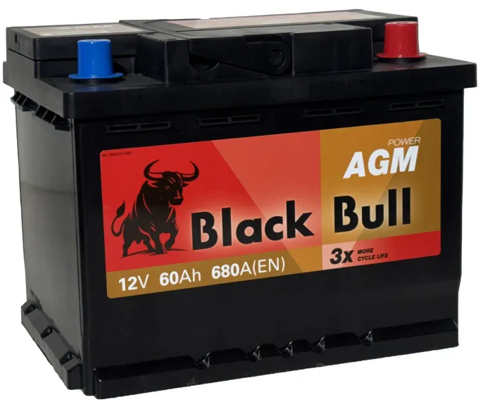 Аккумулятор BLACK BULL (Camel Group) AGM 60 R (680A, 242*175*190)