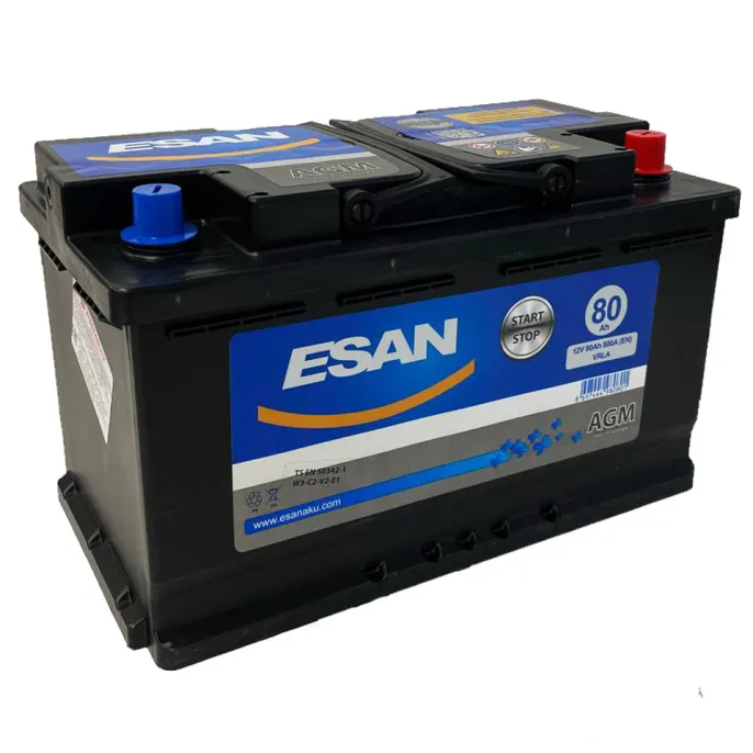 Аккумулятор ESAN AGM 80 R (800A, 312*175*190).