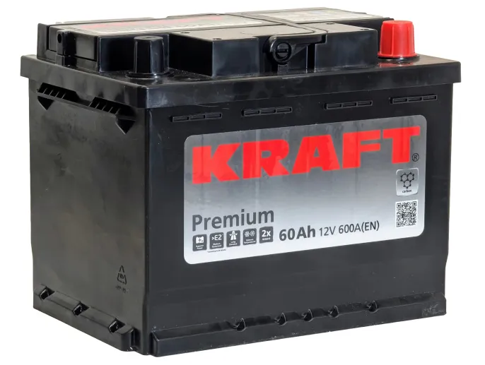 Аккумулятор KRAFT Premium 60 R (600A, 242*175*190)