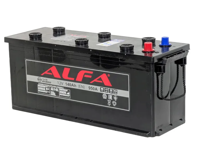 Аккумулятор ALFA 140 (3) евро +/- (950A, 480*189*210)
