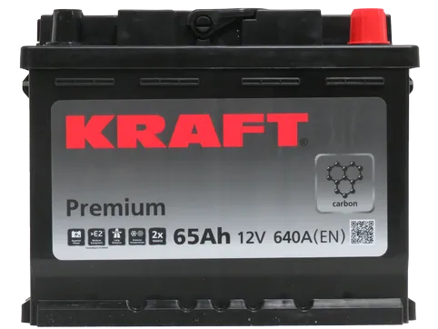 Аккумулятор KRAFT Premium 65 R (640A, 242*175*190)