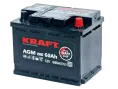 Аккумулятор KRAFT AGM 60 R (680A, 242*175*190)